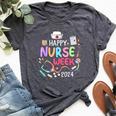 Happy National Nurses Nurse Appreciation Week Bella Canvas T-shirt Heather Dark Grey