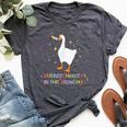 Heterosexuality In This Economy Lgbt Pride Goose Rainbow Bella Canvas T-shirt Heather Dark Grey