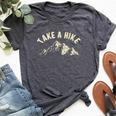 Take A Hike Outdoor Hiking Nature Hiker Vintage Women Bella Canvas T-shirt Heather Dark Grey