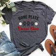 Home Plate Social Club Pitches Be Crazy Baseball Mom Womens Bella Canvas T-shirt Heather Dark Grey