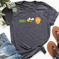 Hose Bee Lion Animal Pun Dad Joke Bella Canvas T-shirt Heather Dark Grey