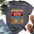 Husband Wife Cruising 2024 Cruise Vacation Couples Trip Bella Canvas T-shirt Heather Dark Grey