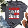 Husband And Wife Cruising Partners For Life Couple Cruise Bella Canvas T-shirt Heather Dark Grey