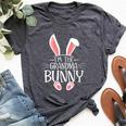 I'm The Grandma Bunny Cute Matching Family Easter Day Bella Canvas T-shirt Heather Dark Grey