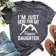 I'm Just Here For Flipping My Daughter Gymnastic Mom Dad Bella Canvas T-shirt Heather Dark Grey