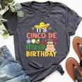 It's Cinco De My-O Birthday Born On Mexican Party Boys Girls Bella Canvas T-shirt Heather Dark Grey