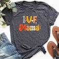 Ivf Mama Groovy Rainbow Ivf Mom Fertility Surrogate Bella Canvas T-shirt Heather Dark Grey