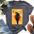 Japanese Ghost Samurai Vintage Fighter Bella Canvas T-shirt Heather Dark Grey