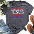 Jesus 2024 Make America Pray Again Christian Bella Canvas T-shirt Heather Dark Grey