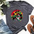 Junenth Black History Dope Proud Queen Bella Canvas T-shirt Heather Dark Grey