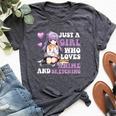 Just A Girl Who Loves Anime And Sketching Bella Canvas T-shirt Heather Dark Grey