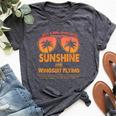Just A Girl Who Loves Sunshine And Wingsuit Flying For Woma Bella Canvas T-shirt Heather Dark Grey