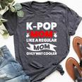 K-Pop Mom Like A Regular Mom Only Way Cooler Lgbt Gay Pride Bella Canvas T-shirt Heather Dark Grey