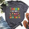 Kindergarten Prek Teacher Of Tiny Superheroes Back To School Bella Canvas T-shirt Heather Dark Grey