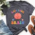 Kiss Your Brain Sped Teacher Appreciation Back To School Kid Bella Canvas T-shirt Heather Dark Grey