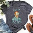 Let It Gogh Graphic Vincent Van Pun Artist Bella Canvas T-shirt Heather Dark Grey