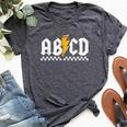 Lightning Pencil Rock'n Roll Abcd Teacher Back To School Kid Bella Canvas T-shirt Heather Dark Grey