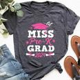 Lil Miss Pre-K Grad Last Day Of School Graduation Bella Canvas T-shirt Heather Dark Grey