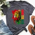Lion Junenth African American Black Lion 1865 Bella Canvas T-shirt Heather Dark Grey