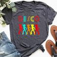 I Love Disco Retro Vintage Dancing Party 70S 80S Disco Guys Bella Canvas T-shirt Heather Dark Grey