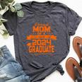Matching Family Orange Proud Mom Class Of 2024 Graduate Bella Canvas T-shirt Heather Dark Grey