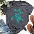 Maui Hawaii Sea Turtle Boys Girls Vacation Souvenir Bella Canvas T-shirt Heather Dark Grey