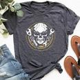 Mechanic Wrench Gear Skull For Women Bella Canvas T-shirt Heather Dark Grey