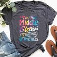Middle Sister I'm The Reason We Have Rules Matching Bella Canvas T-shirt Heather Dark Grey