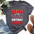 Mimi Of The Berry First Birthday Girl Strawberry Family Bella Canvas T-shirt Heather Dark Grey
