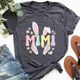 Mimi Grandmother Easter Bunny Mimi Grandma Easter Day Bella Canvas T-shirt Heather Dark Grey