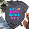 Mom And Dad Let's Taco Bout Sex Gender Reveal Bella Canvas T-shirt Heather Dark Grey