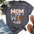 Mom And Dad Of The Wild One Birthday Girl Family Party Decor Bella Canvas T-shirt Heather Dark Grey