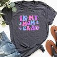 In My Mom Era Lover Groovy Mom For Mother's Day Bella Canvas T-shirt Heather Dark Grey