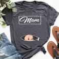 Mom Est 2024 Promoted To Mom 2024 Mother 2024 New Mom 2024 Bella Canvas T-shirt Heather Dark Grey