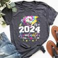 Mom Senior 2024 Proud Mom Of A Class Of 2024 Graduate Mothe Bella Canvas T-shirt Heather Dark Grey