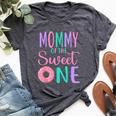 Mommy Of The Sweet One Mom 1St Birthday Girl Donut Party Bella Canvas T-shirt Heather Dark Grey