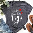 Mother Daughter Trip 2024 Family Vacation Mom Matching Bella Canvas T-shirt Heather Dark Grey