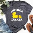 Mother Ducker Duck Mama Mother's Day Humour Bella Canvas T-shirt Heather Dark Grey