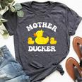 Mother Ducker Duck Mama Mother's Day Mother Of Two Bella Canvas T-shirt Heather Dark Grey