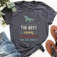 Mother's Day Retro Vintage Horse Lover For Girls Bella Canvas T-shirt Heather Dark Grey