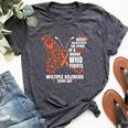 Multiple Sclerosis Butterfly Ms Warrior Women Bella Canvas T-shirt Heather Dark Grey