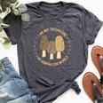 Mushroom Hunting Mycology Foraging Morel Mushroom Hunter Bella Canvas T-shirt Heather Dark Grey