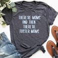 National Foster Care Month Foster Mom Bella Canvas T-shirt Heather Dark Grey