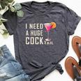 I Need A Huge Cocktail Adult Humor Drinking Bella Canvas T-shirt Heather Dark Grey
