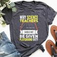 Newton's Crandle Science Teacher Playground Duty Bella Canvas T-shirt Heather Dark Grey