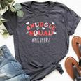 Nicu Nurse Valentines Day Snuggle Squad For Neonatal Nurses Bella Canvas T-shirt Heather Dark Grey