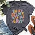 In My Nine Year Old Era Girl Boy 9Th Birthday 9 Year Old Bella Canvas T-shirt Heather Dark Grey
