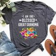 I Am One Blessed Great Grandma For Great Grandma Bella Canvas T-shirt Heather Dark Grey