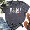 One Loved Grandma Mother's Day Best Grandma Bella Canvas T-shirt Heather Dark Grey