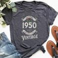 Original 1950 One And Only Vintage Men Birthday Bella Canvas T-shirt Heather Dark Grey